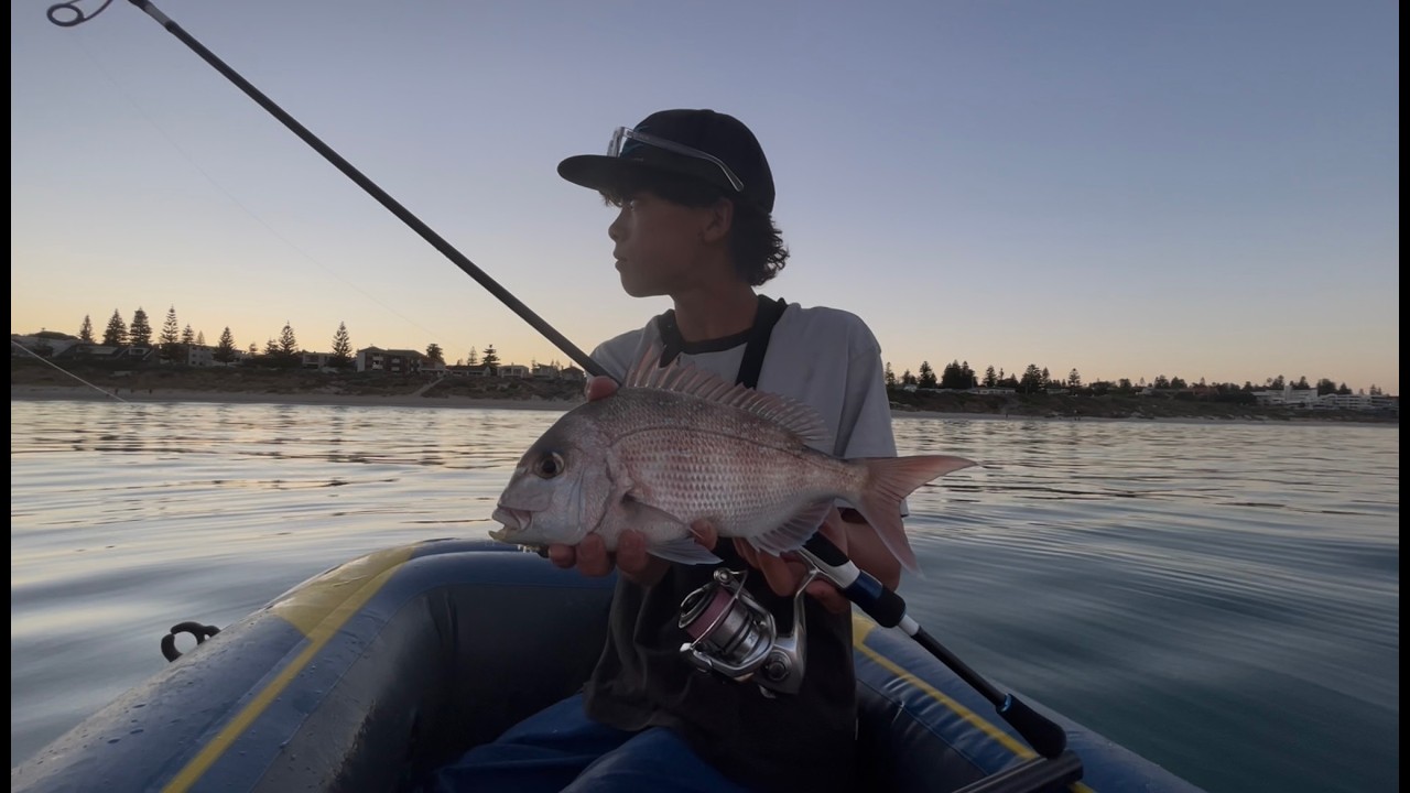 Perth fishing of beach on a paddle boat, what can we get?