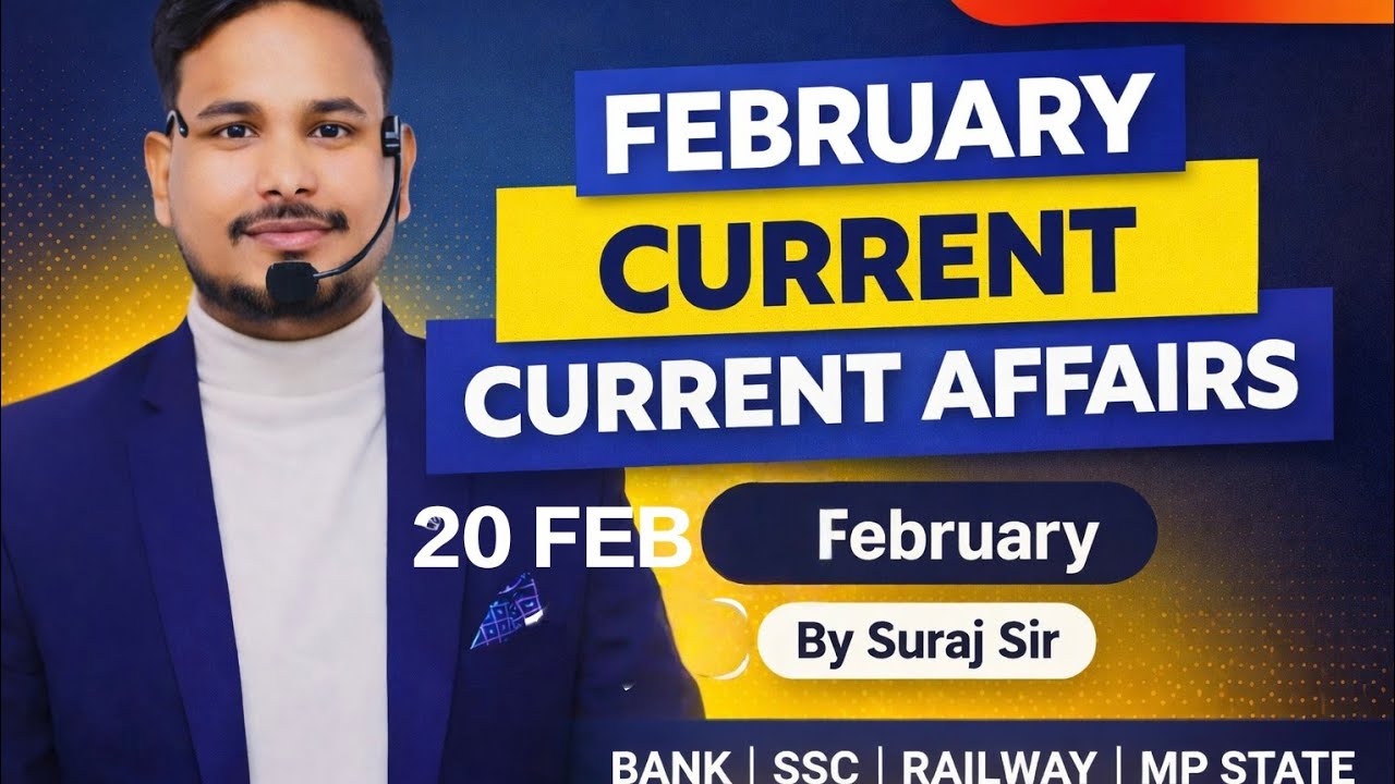 Current Affairs Today | 21 February 2026 | RRB NTPC Special | Daily CA by Suraj Sir