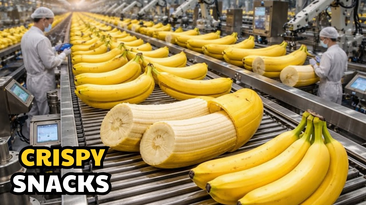 Inside a Factory Turning Fresh Bananas into Crispy Snacks | MechFlow World