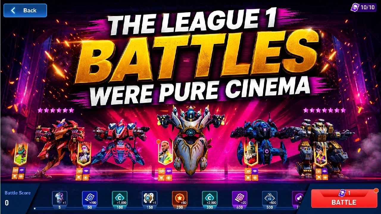 Mech Arena Hangar Showdown 2.0 - Эти битвы Лиги 1 были настоящим кинематографом! GGS @MechArenaIndia