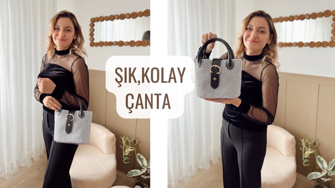 HAZIR TABANLI ŞIK GECE ÇANTASI YAPIMI 🌸ÖRGÜ ÇANTA YAPIMI #crochet