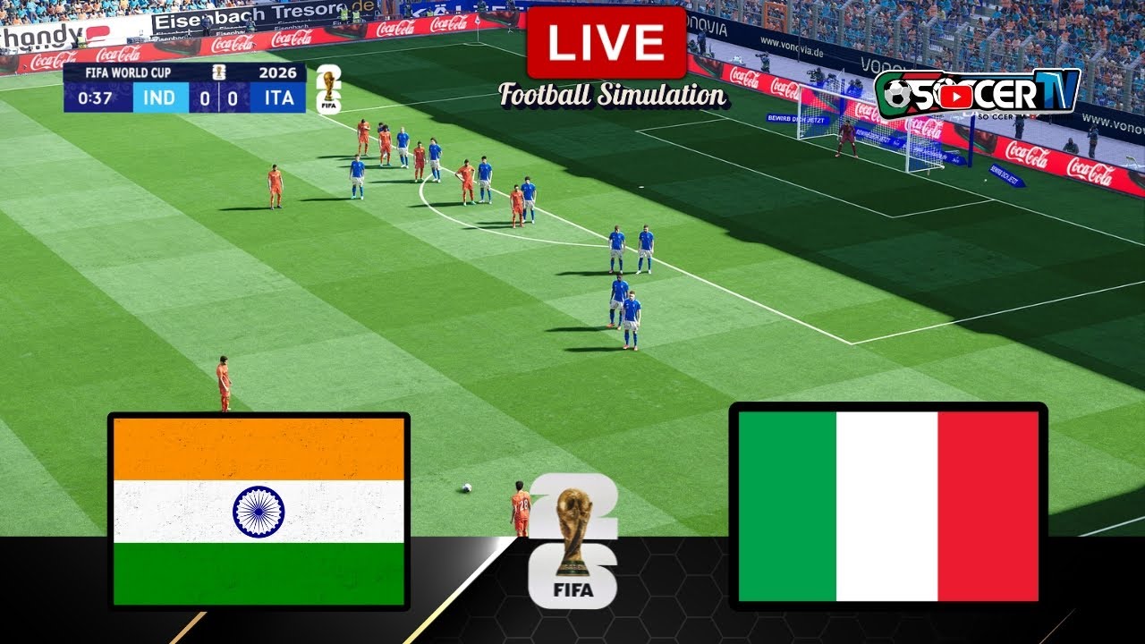 Italy vs India - FIFA World Cup 2026 Final in the USA | Featuring Chhetri, Barella | PES Gameplay PC