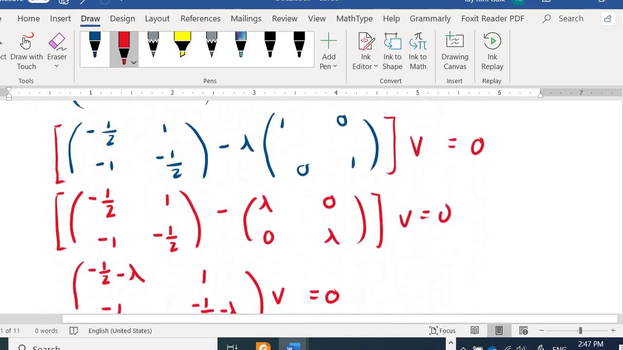 Complex Eigenvalues for 2 by 2 homogeneous system