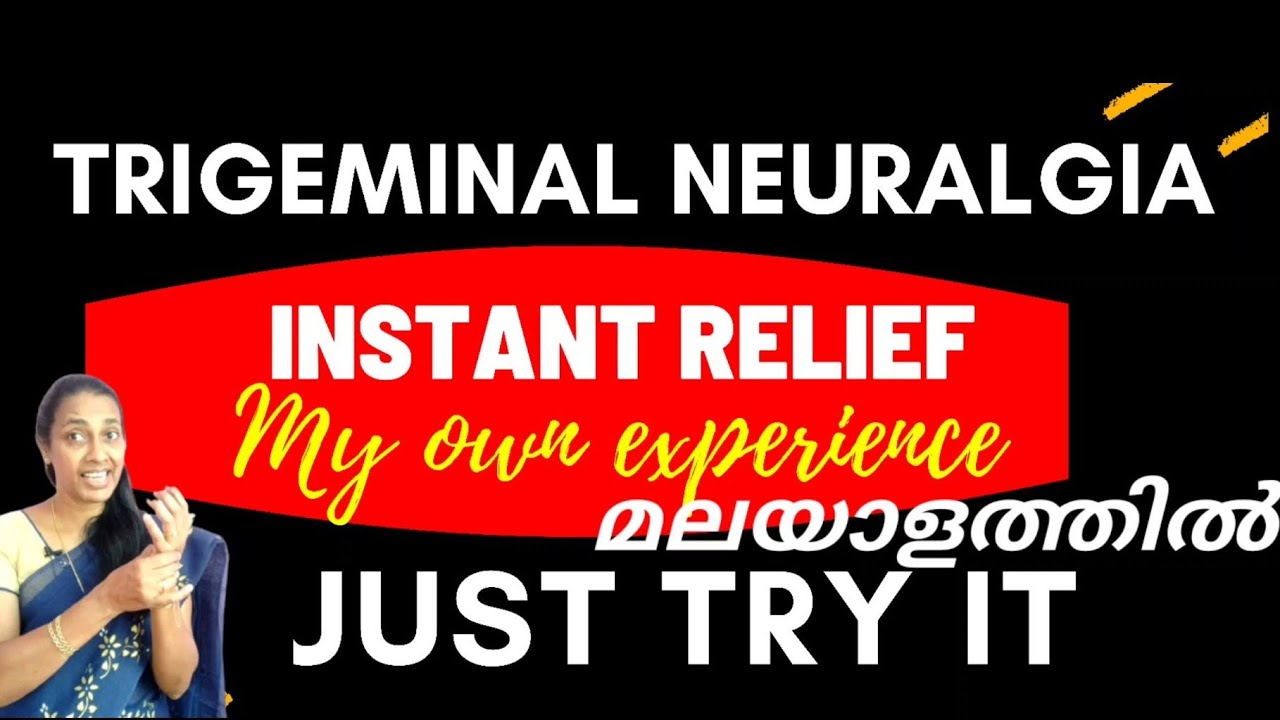 Trigeminal neuralgia, instant relief. Just try it. 👍