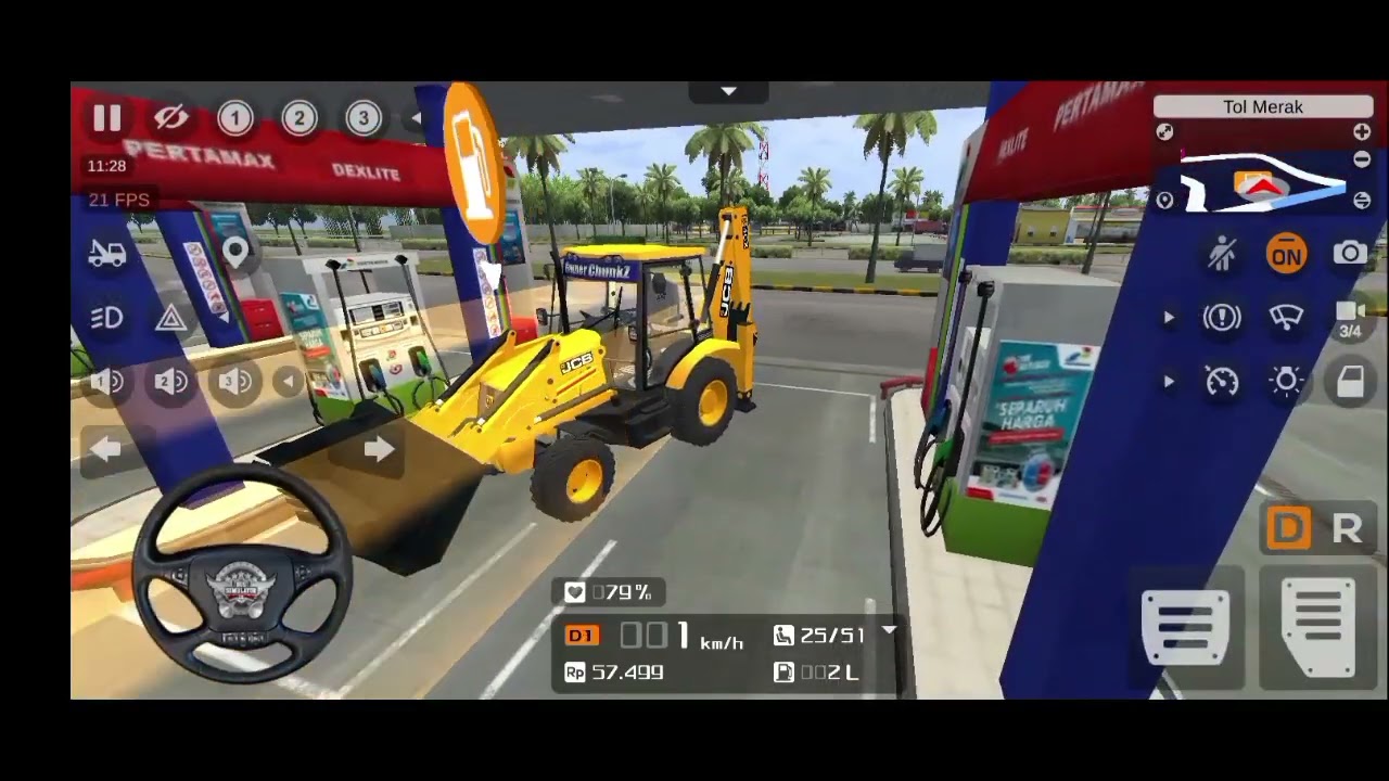 Bus Simulator Indonesia Games - Mobile Game Android Jcb Excavator Simulator Driving Gameplay