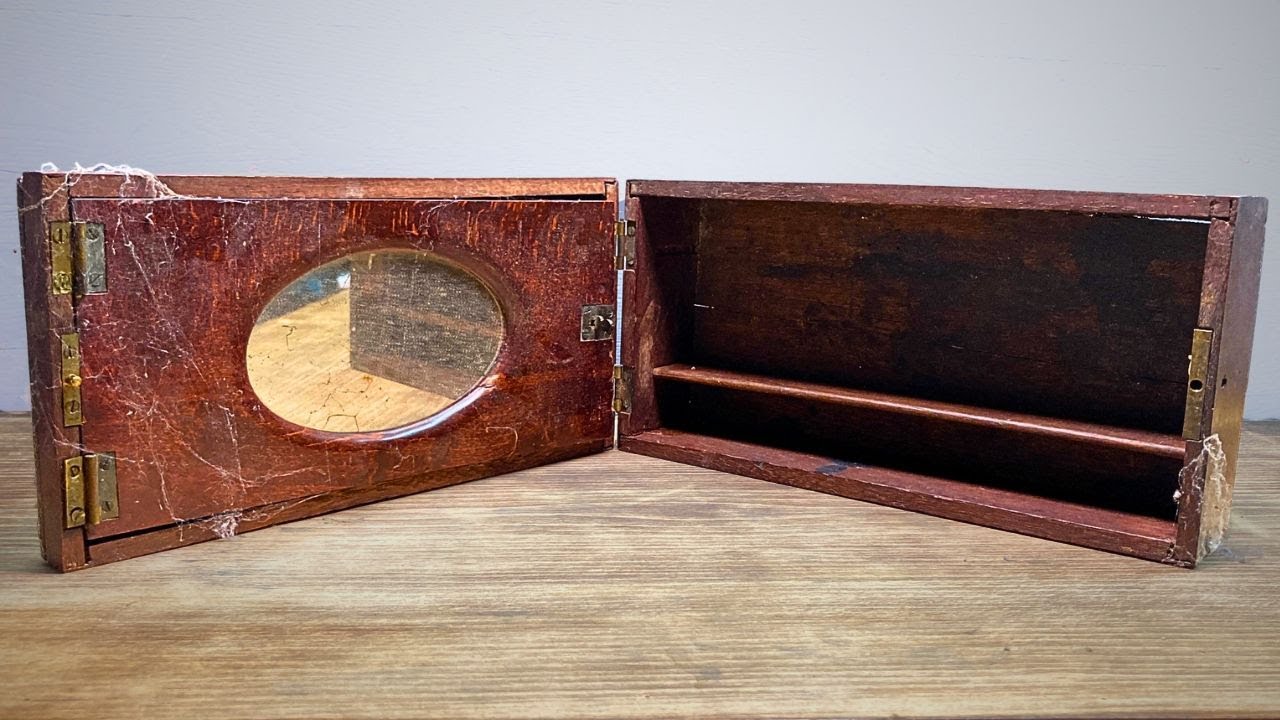 Antique  Box Restoration - 1925 Barber's Box Makeover
