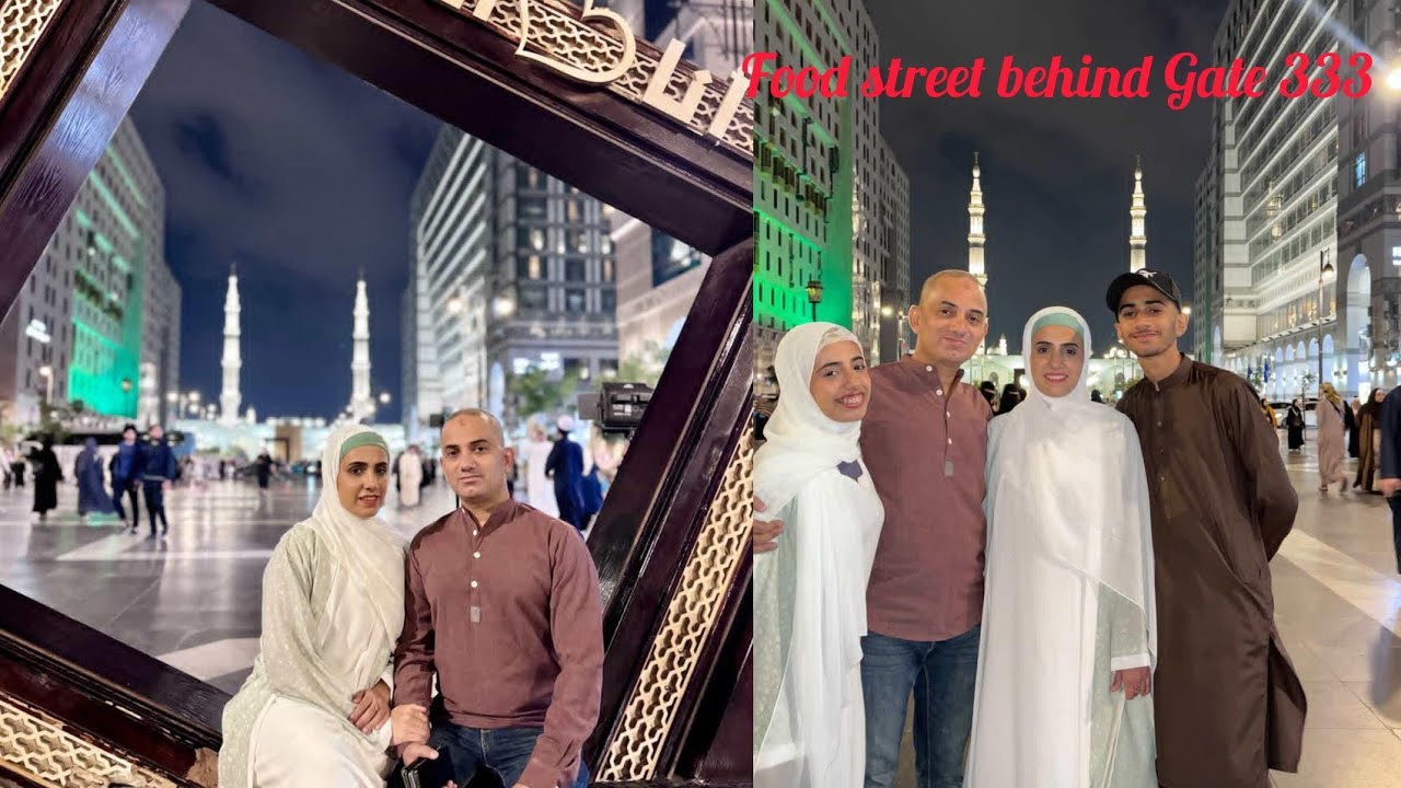 Food street behind Gate 333 of Masjid an-Nabawi | Vlog#207 #vlog