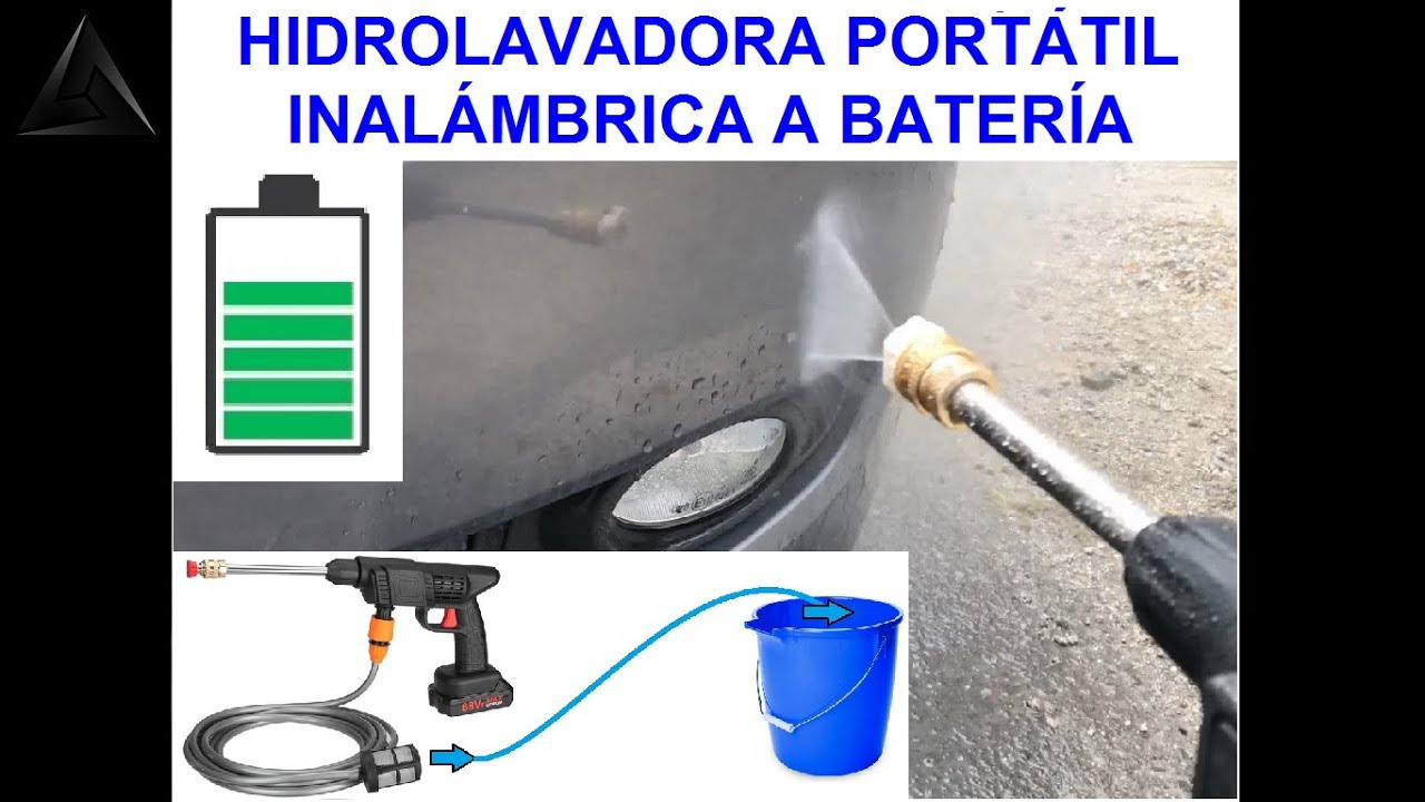 Hidrolavadora Portátil Inalámbrica a Batería, prueba
