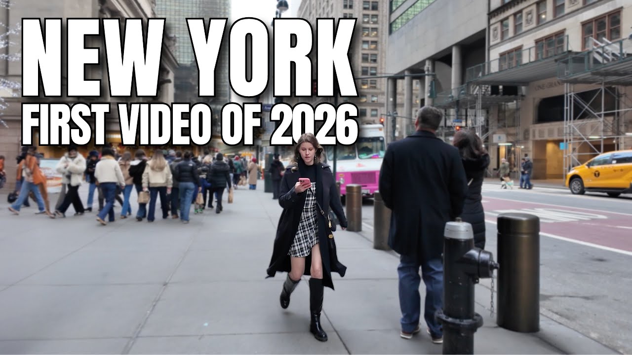 NEW YORK CITY Walking Tour [4K] - First Video of 2026 - NEW YORK MIDTOWN
