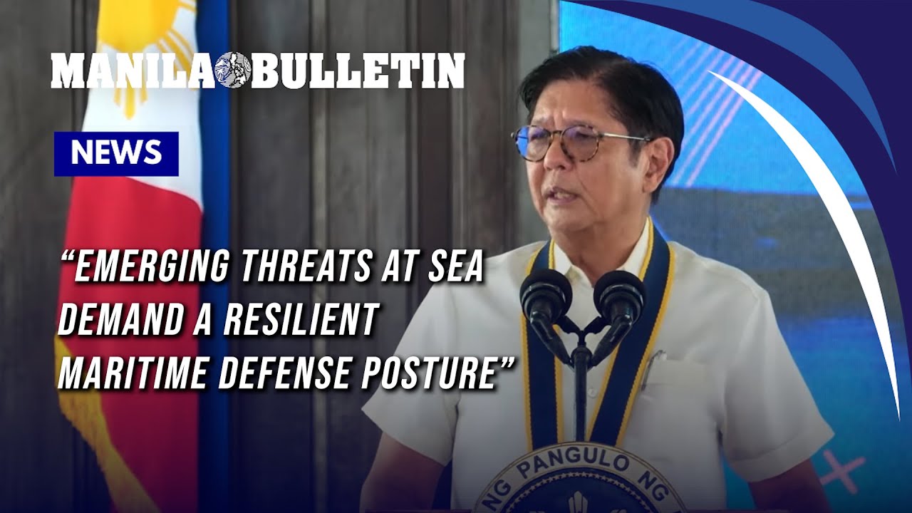 President Marcos delivers a speech at the 128th anniversary of the Philippine Navy