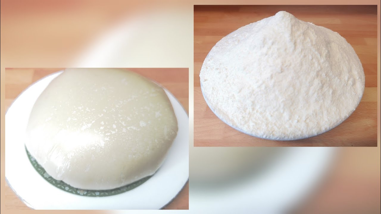HOW TO MAKE POUNDED YAM WITH YAM FLOUR