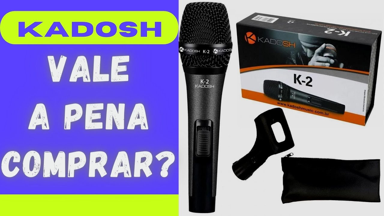 MICROFONE COM FIO KADOSH K2 DINAMICO CARDIÓDE  VALE A PENA?