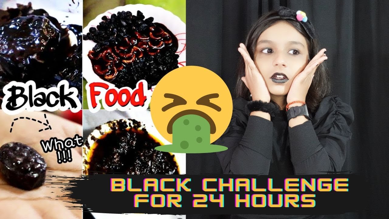 I Used Only BLACK Colour For 24 Hours Challenge 🖤💣|#learnwithpriyanshi