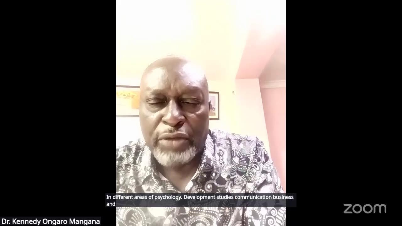 PhD Research Methods Seminar on Writing Chapter One by Prof. Laban Ayiro, FCS, PhD, ss