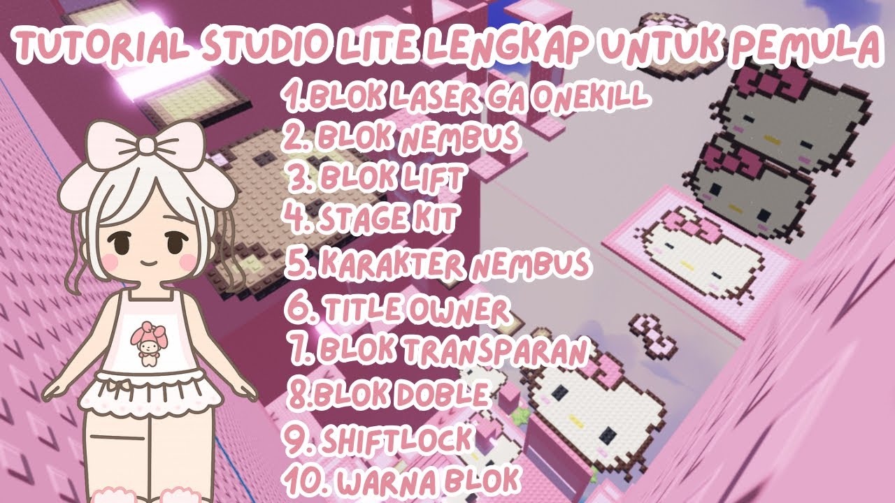 TUTORIAL BUAT TOWER DI STUDIO LITE BUAT PEMULA BANGET | CARA BUAT TOWER ROBLOX DI HP