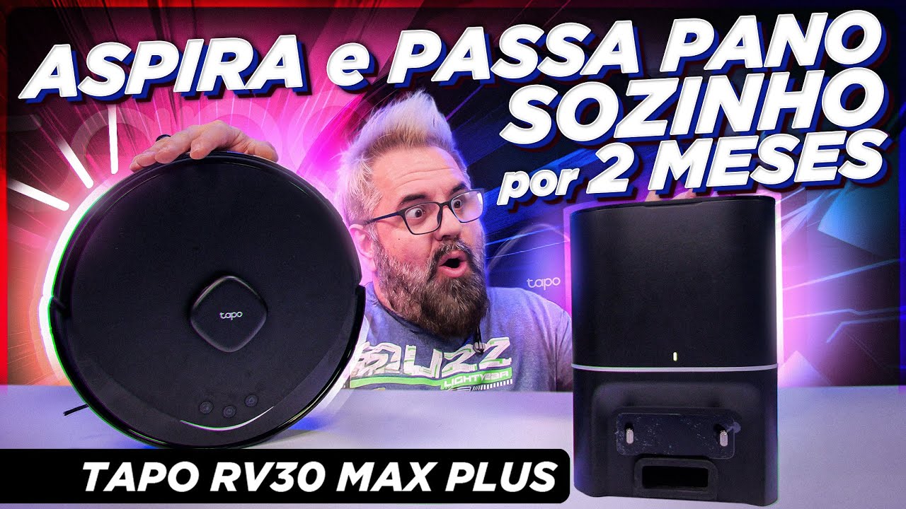 ASPIRA, PASSA PANO, ESVAZIA a SUJEIRA e CARREGA SOZINHO! Esse é o TAPO RV30 MAX PLUS