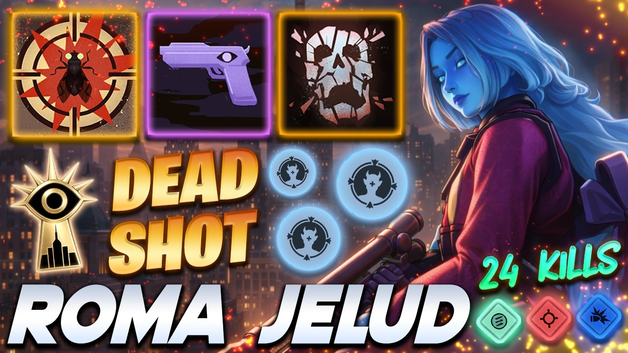 Roma Jelud Vindicta DEAD SHOT 24 KILLS - Deadlock Pro Gameplay & Guides [Watch & Learn]