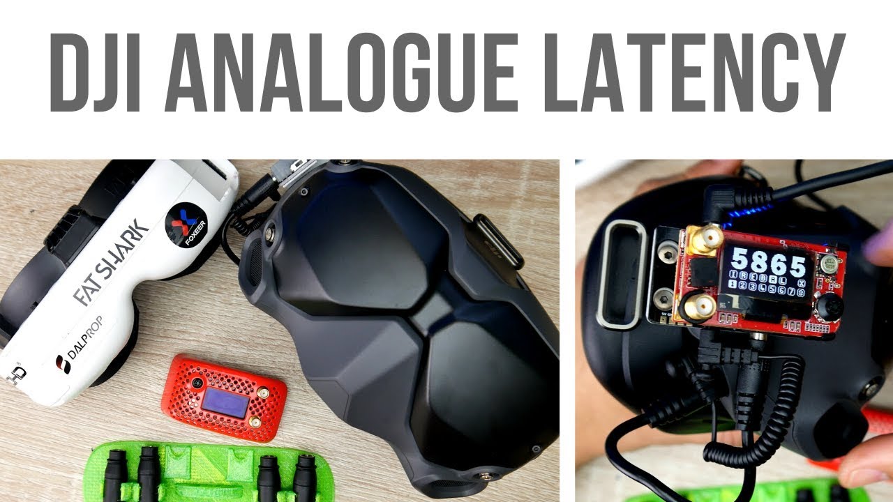 DJI FPV Goggles Analogue Input Latency // URUAV 5.8G RX PORT
