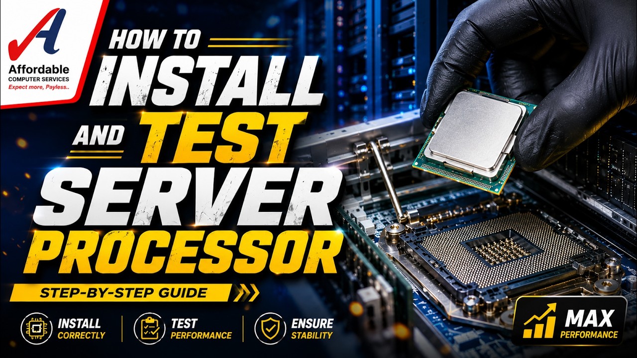 SERVER PROCESSOR INSTALATION AND TESTING