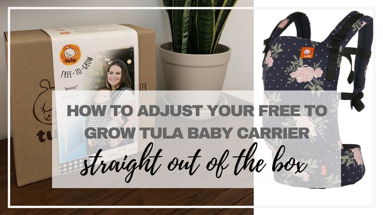 BABYWEARING || HOW TO ADJUST YOUR FREE TO GROW TULA BABY CARRIER FROM IT'S FACTORY SETTINGS