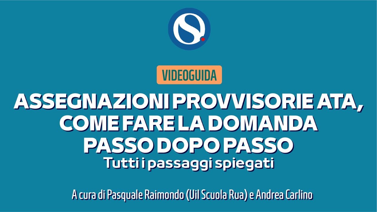 Assegnazioni provvisorie ATA, come fare la domanda passo dopo passo