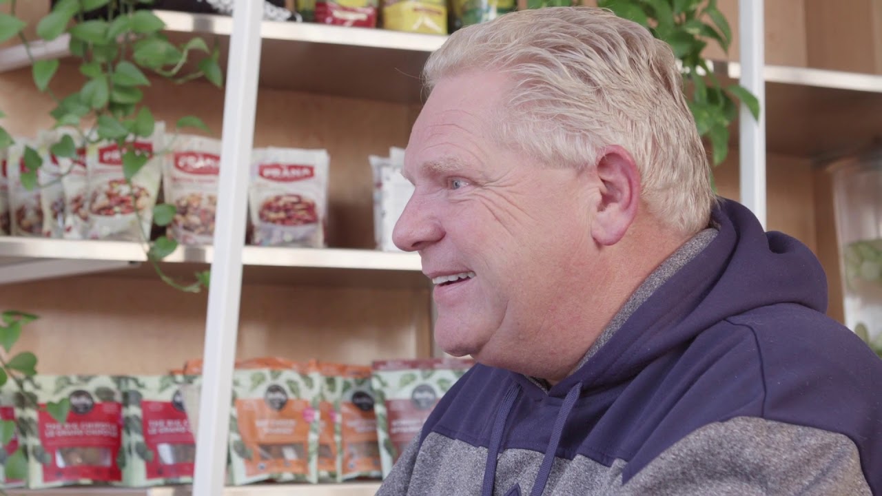 Jagmeet Singh and Doug Ford talk about beards and beers