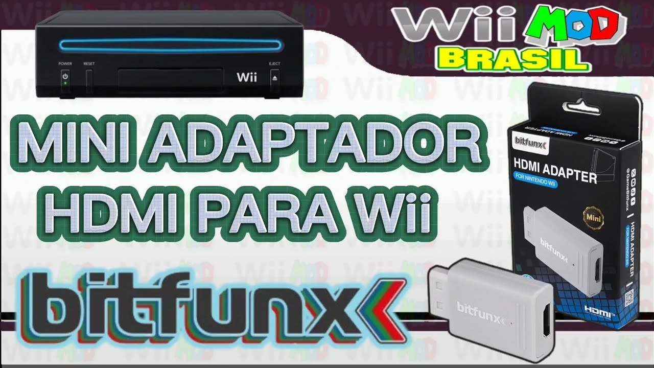MINI ADAPTADOR HDMI BITFUNX PARA Wii
