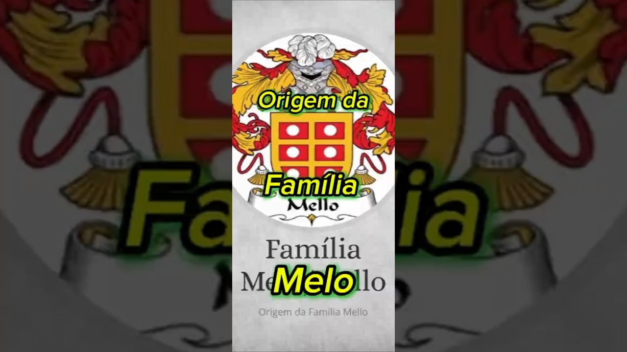 🔴 A Origem do sobrenome Melo 🇵🇹 #melro #family #portugal #shorts #history