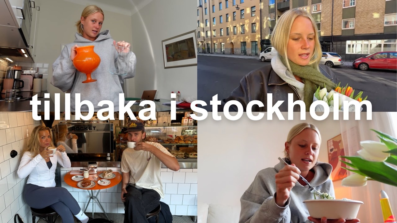 Tillbaka till rutiner, vårkänsla & vardag | Stockholm vlogg 