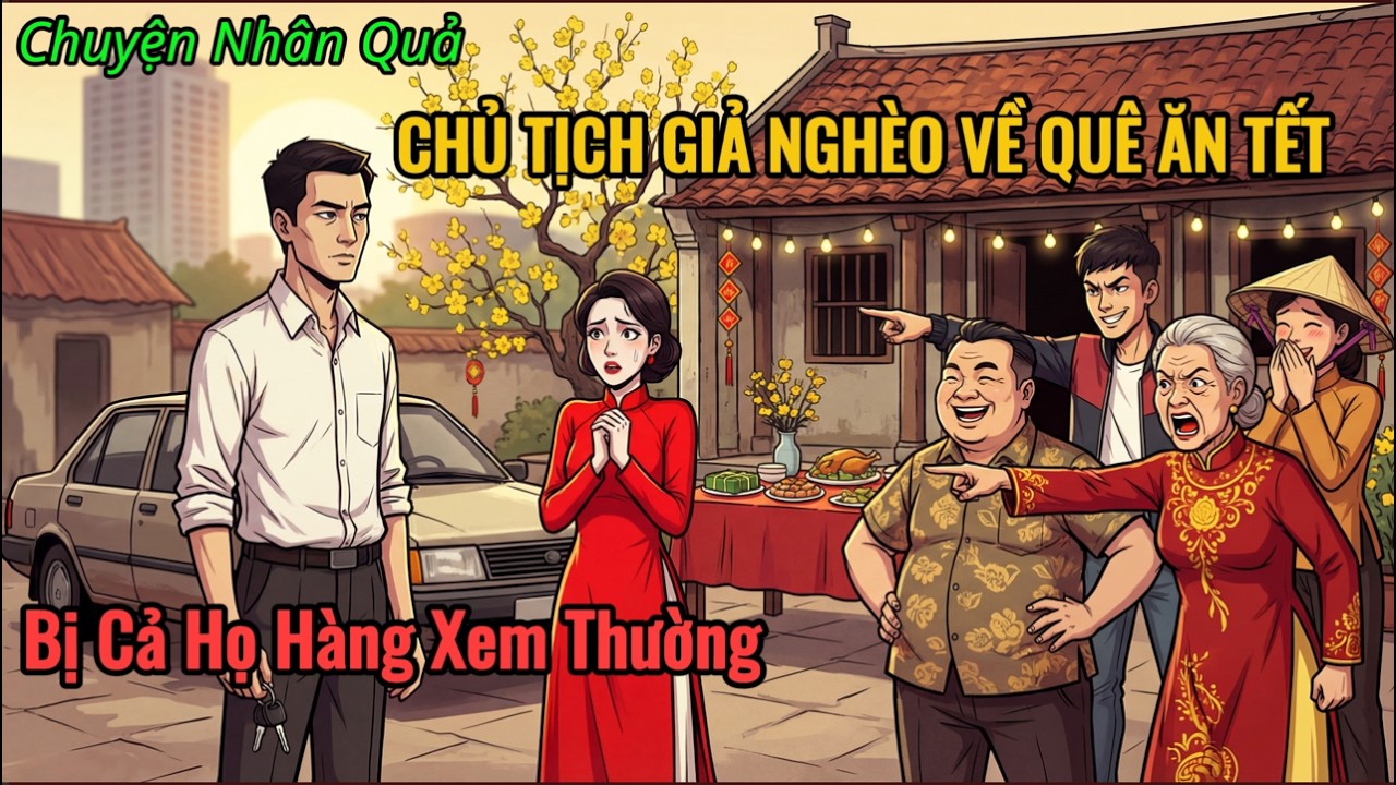 Chủ Tịch Giả Làm Tài Xế Về Quê Vợ Ăn Tết, Bị Cả Họ Hàng Xem Thường Và Cái Kết/Chuyện Nhân Quả