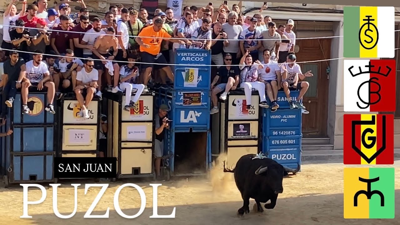PUZOL -SAN JUAN 2025- // Suelta cuatro toros cerriles
