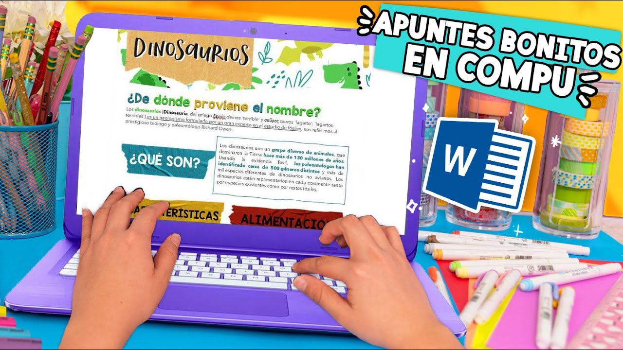 Haz APUNTES BONITOS en tu COMPU 🤩 ¡FÁCIL! ✄ Craftingeek