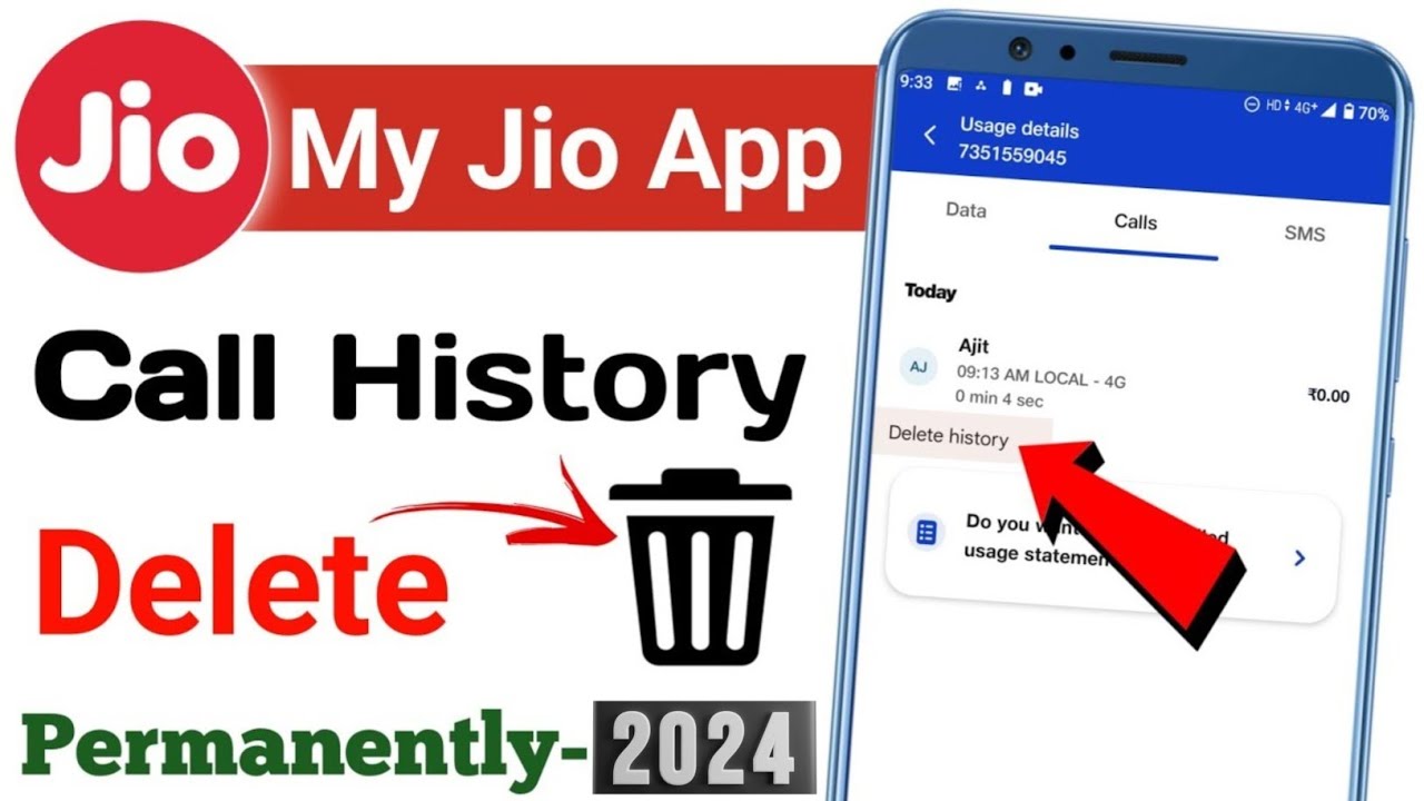 My Jio App se Call History Kaise Delete Kare | my jio app se call history kaise delete kare 