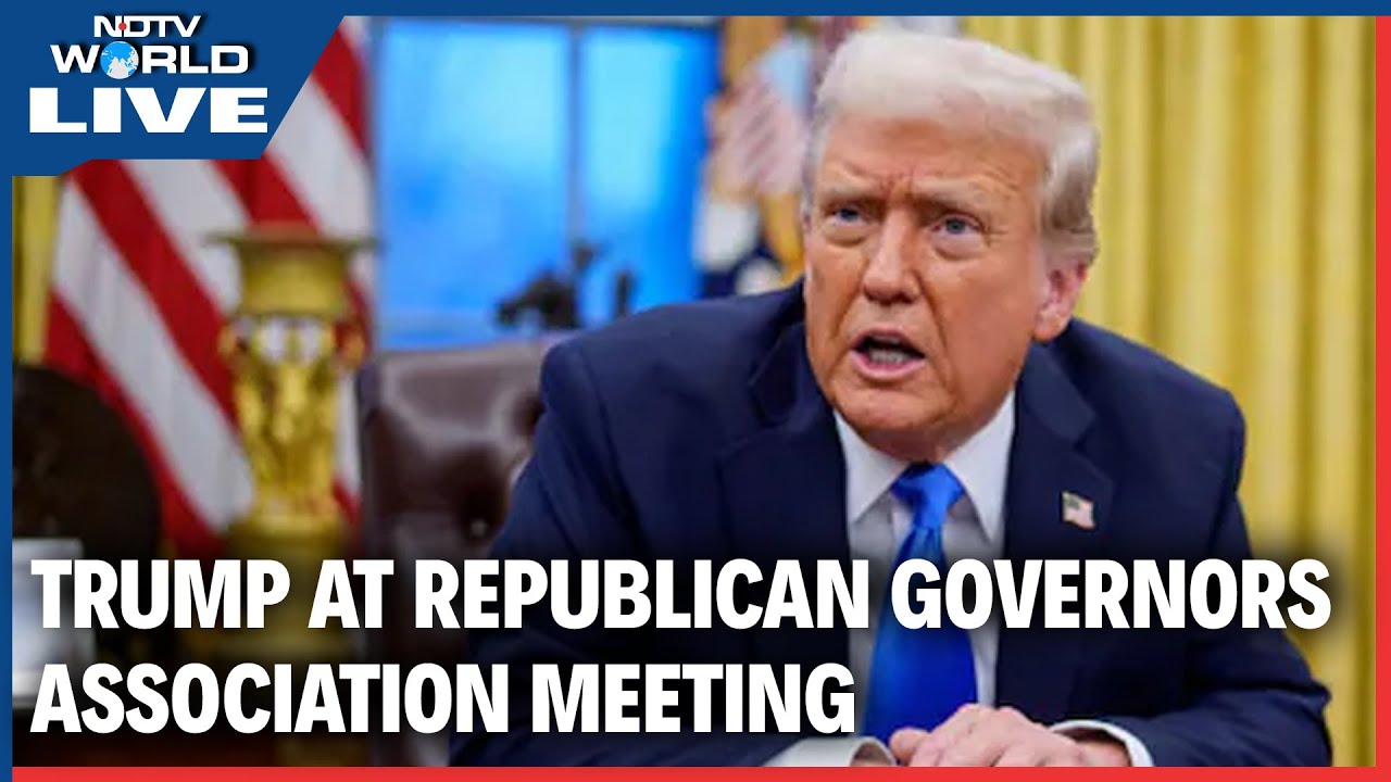 President Donald Trump&rsquo;s Remarks At The Republican Governors Association Meeting | NDTV LIVE
