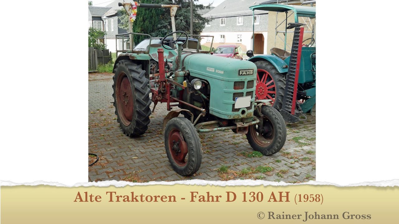 Alte Traktoren - Fahr D 130 AH (1958)