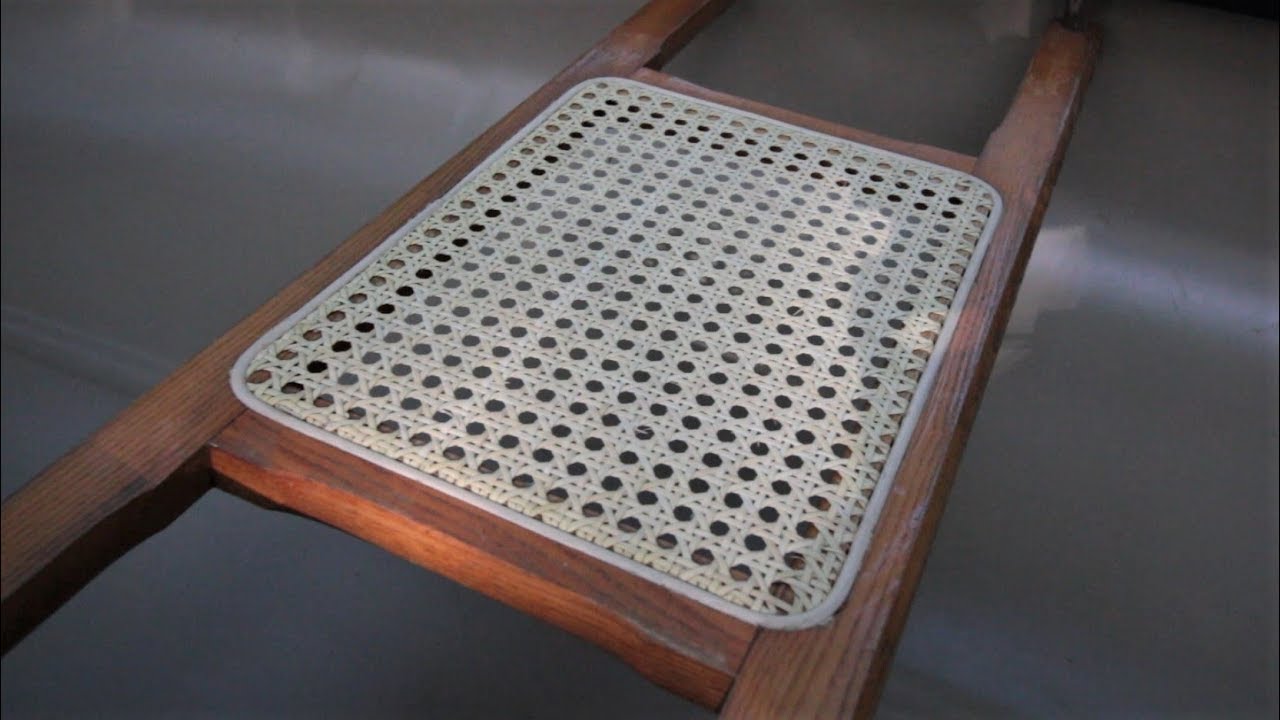 Cane Webbing Canoe Seat Repair DIY How To