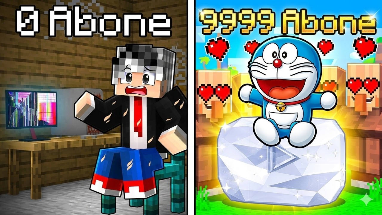 Gürol vs Tombiş YOUTUBER Olma Yarışması - Minecraft