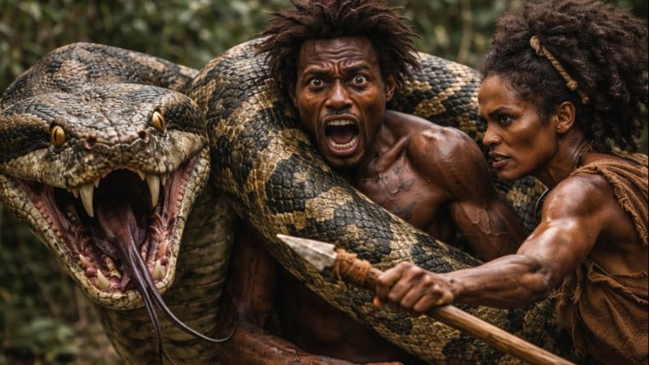 They Climbed for Safety — Humans vs Giant Python
