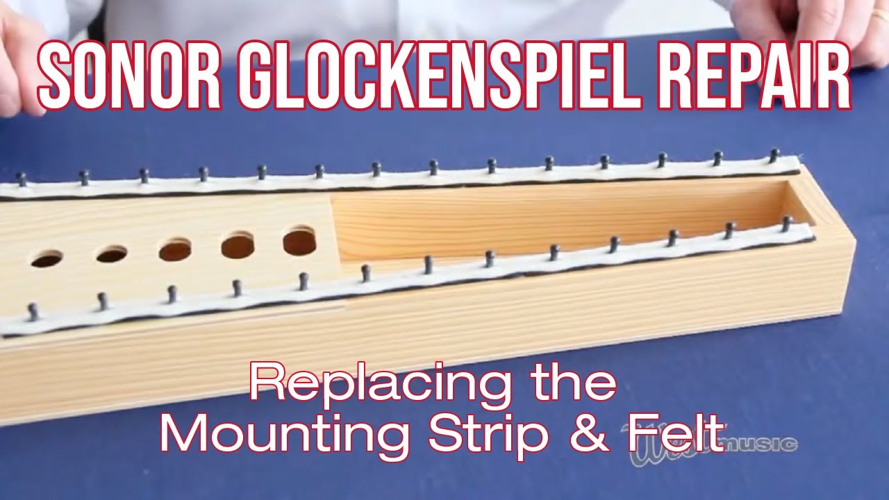 Sonor Glockenspiel Repair: Replacing the Mounting Strip & Felt