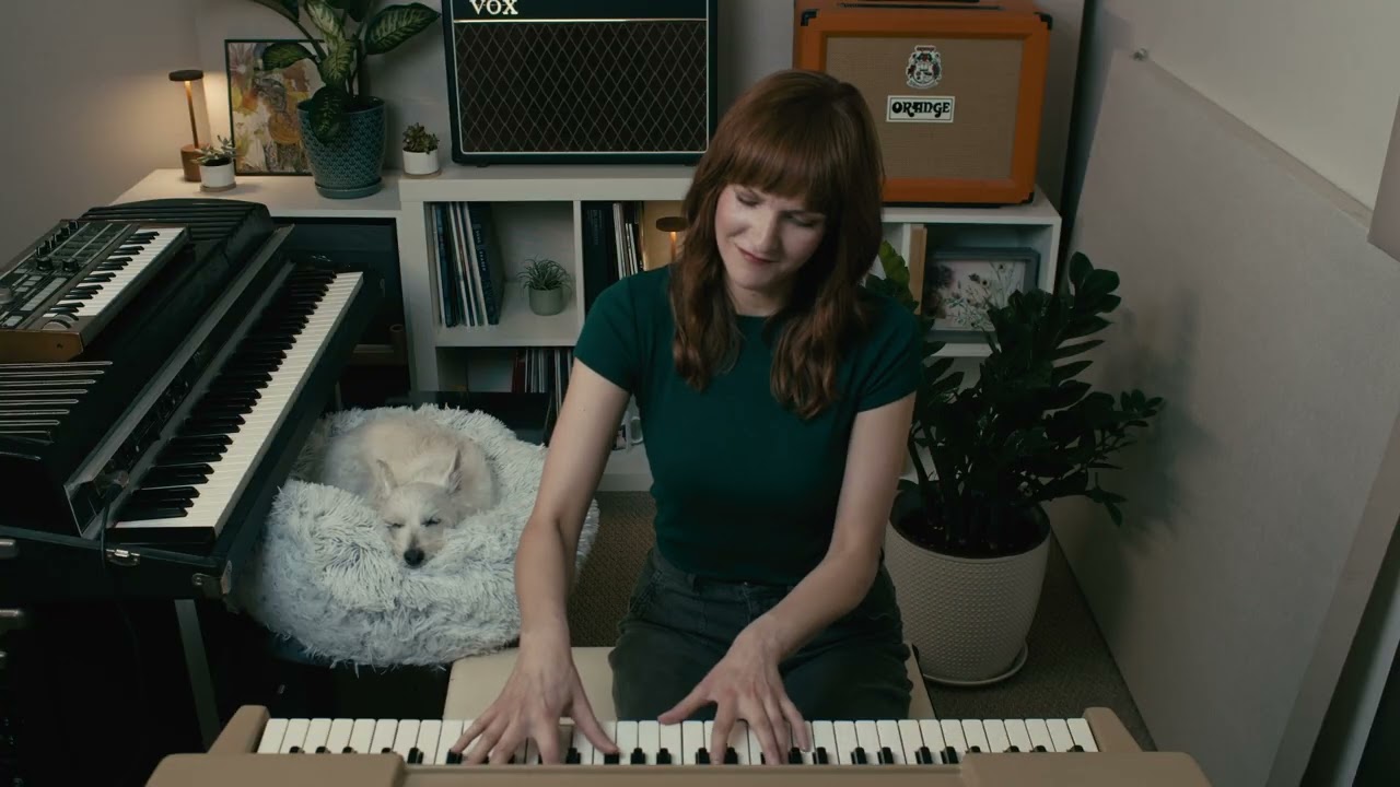Kara Baldus plays Misty with her dog Bradford