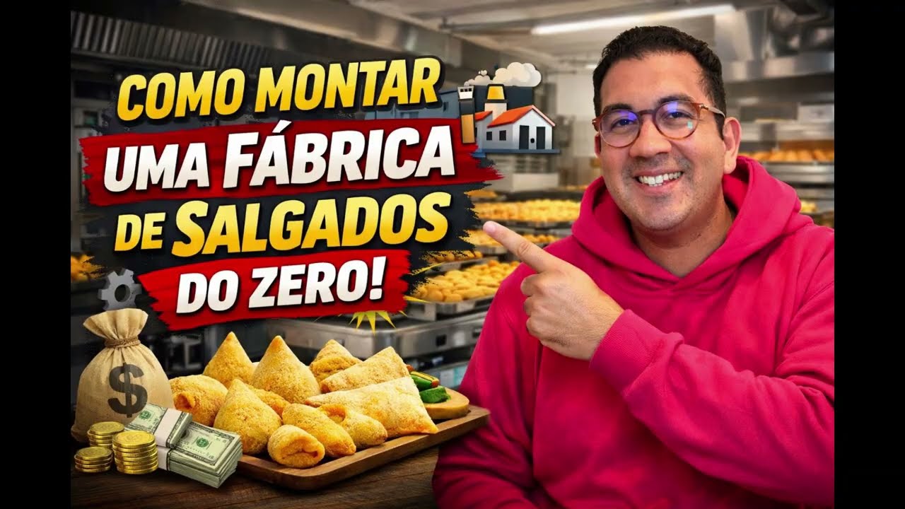Como montar fábrica de salgados do zero!