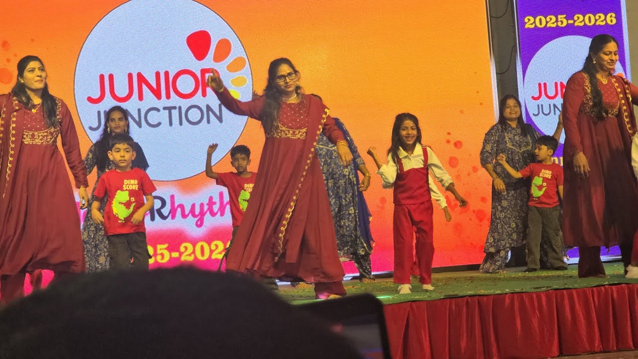 Annual day function dance performance by mommy and Grishi.|