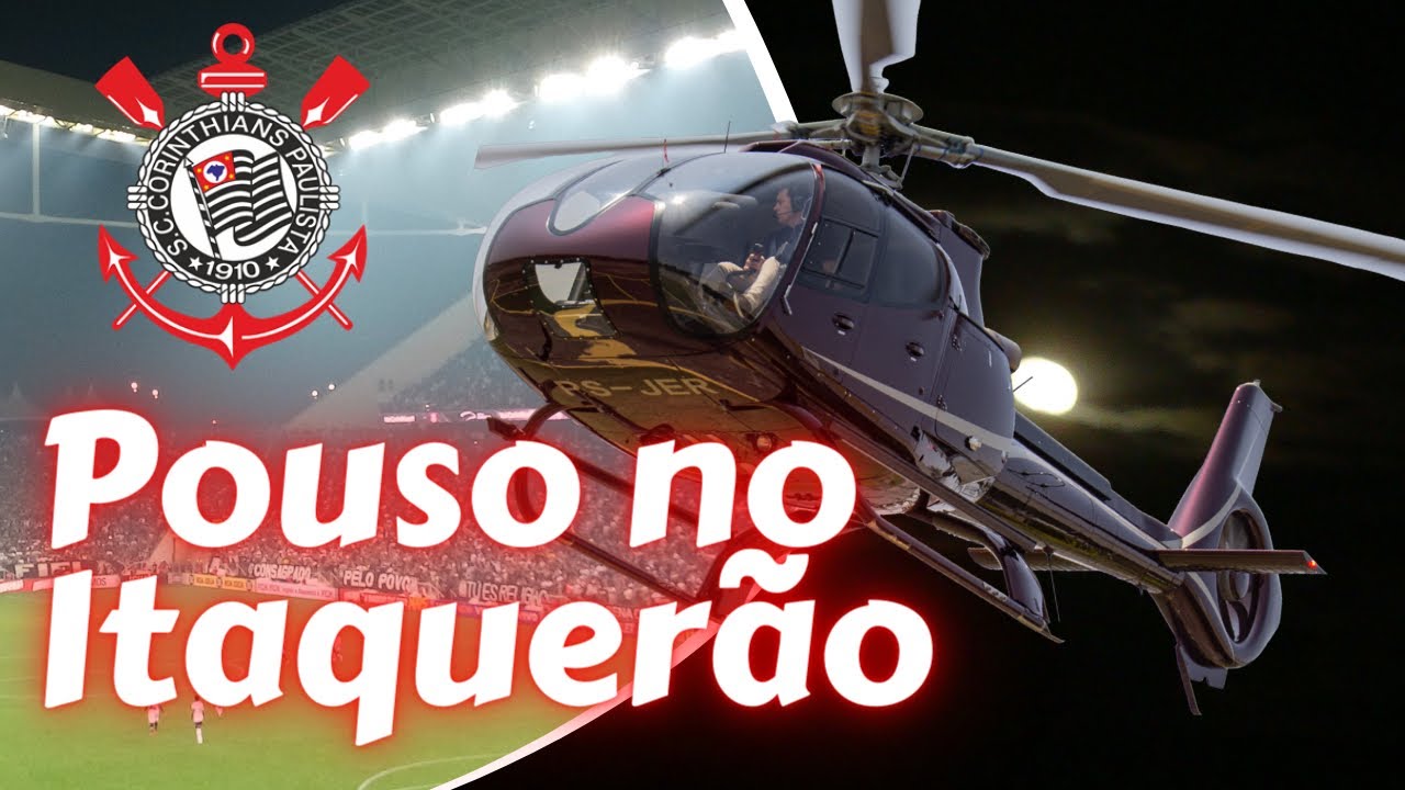 Voo na íntegra com fonia para Arena Corinthians e coordenação com a torre Marte para auto rotação.