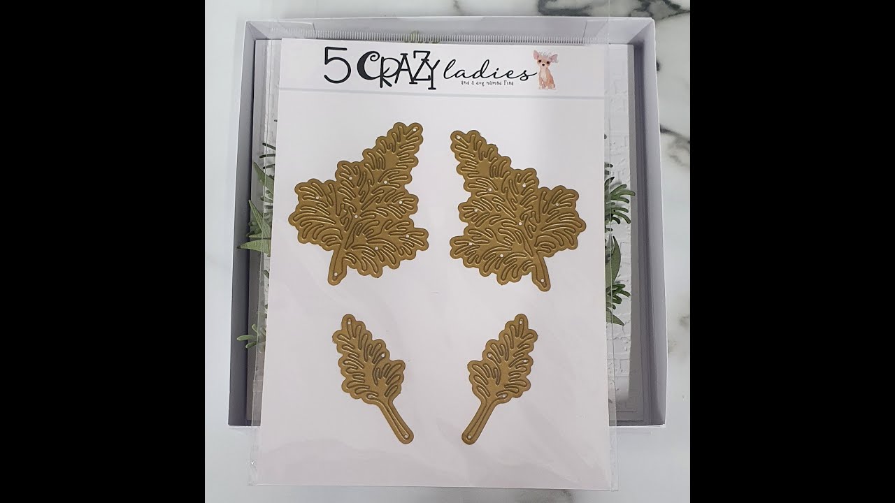 5 Crazy Ladies Die Set - Pine Flourish 