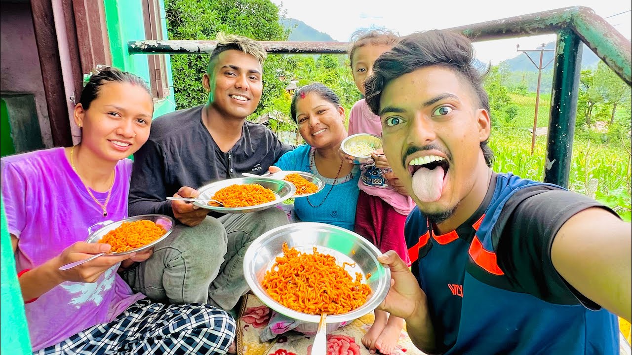Family Sanga Ramen Challenge Garda 2000 Jitey 😃