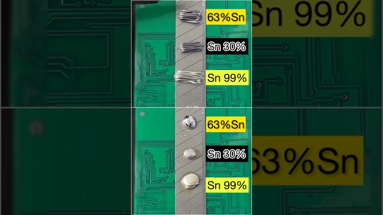 Leaded vs. Lead-Free Solder Wire: How Tin Content Impacts Your Soldering Results!