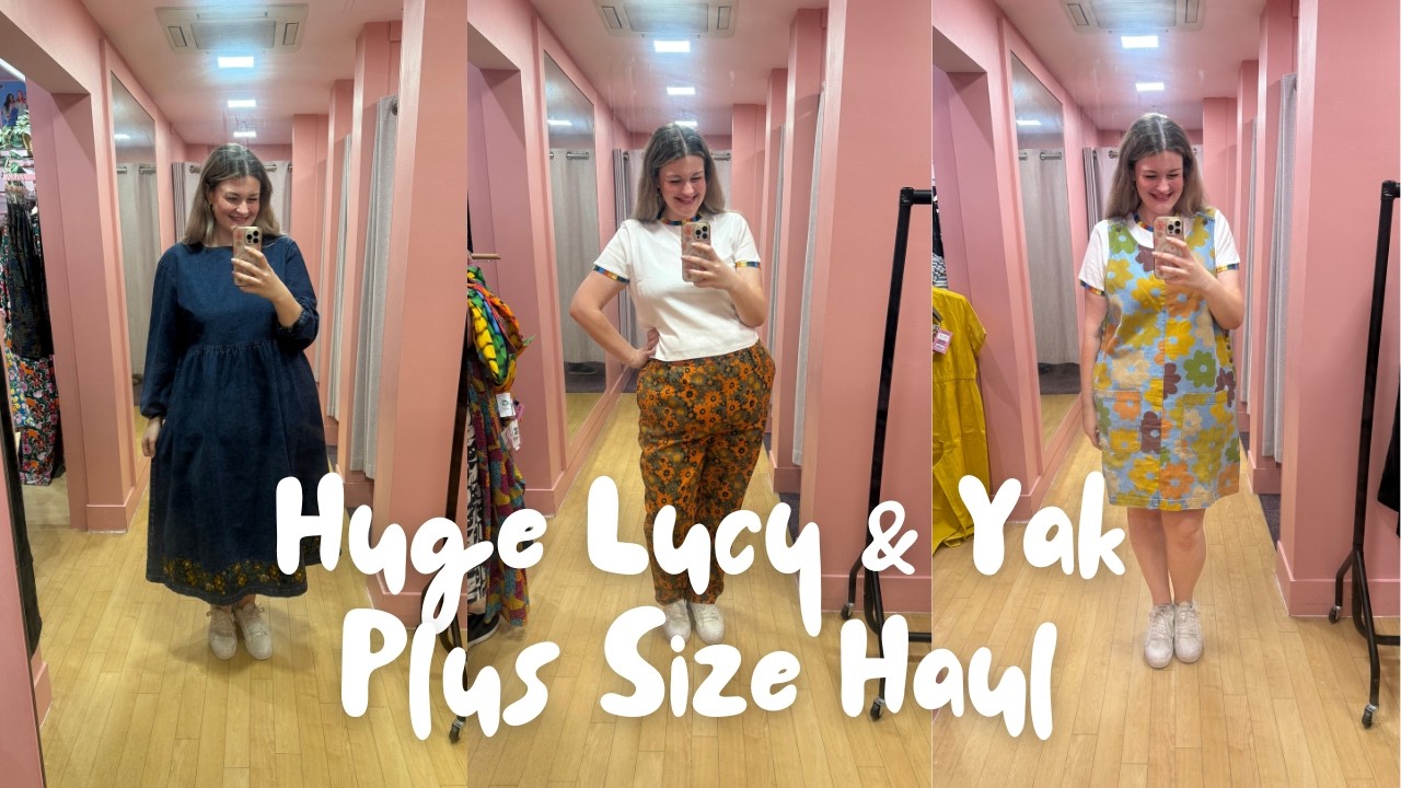 HUGE Lucy and Yak Plus Size Try-On Haul | UK Size 16-20 | So many CUTE finds!! 😍