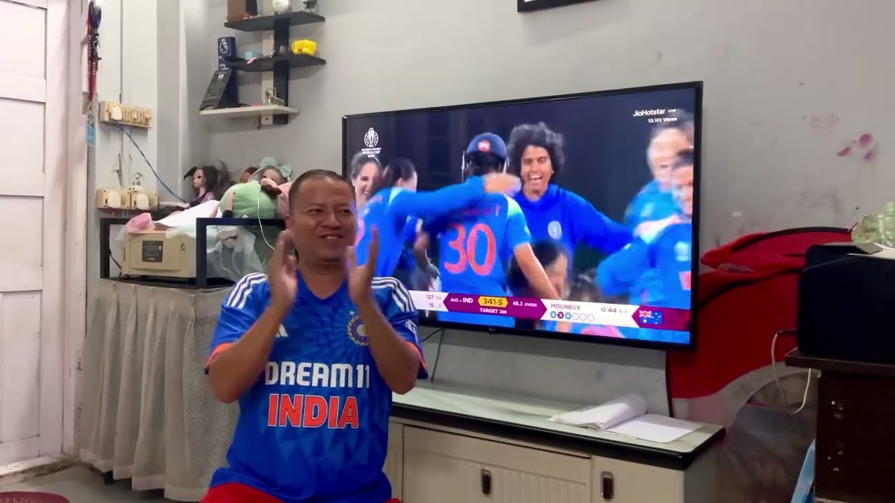 Cricket India Beats Australia! | ICC Women’s Cricket World Cup 2025 | Our Home Celebration 🎉🏏