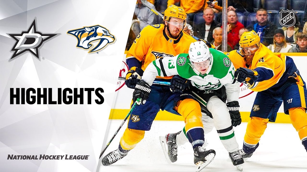 NHL Highlights | Stars @ Predators 3/5/20