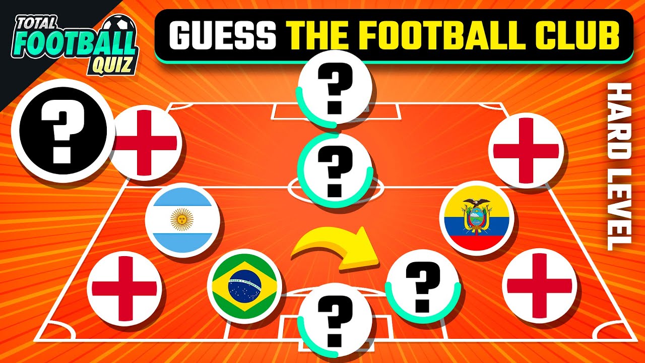 GUESS THE FOOTBALL TEAM BY PLAYERS’ NATIONALITY -  HARD LEVEL | TFQ QUIZ FOOTBALL 2024